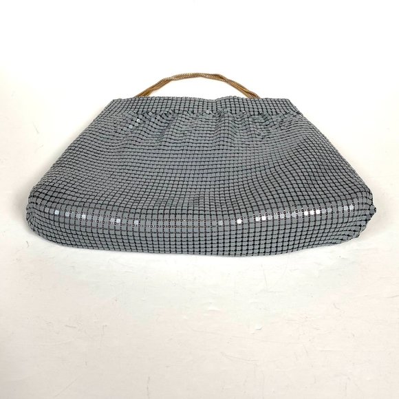 VTG Metal Mesh Evening Purse Handbag Creative Designs of Italy Gray Hong Kong - Picture 3 of 15